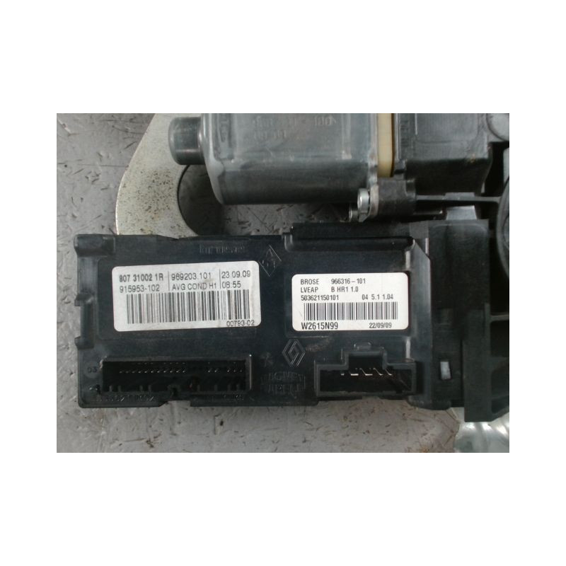MECANISME+MOTEUR LEVE-GLACE AVANT GAUCHE RENAULT SCENIC III 2009-