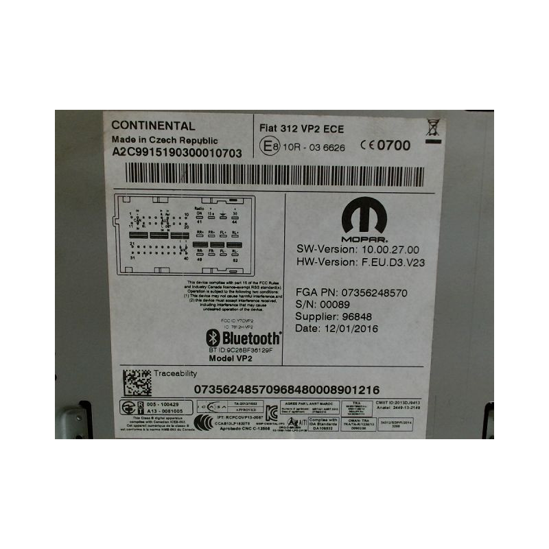 AUTORADIO FIAT 500