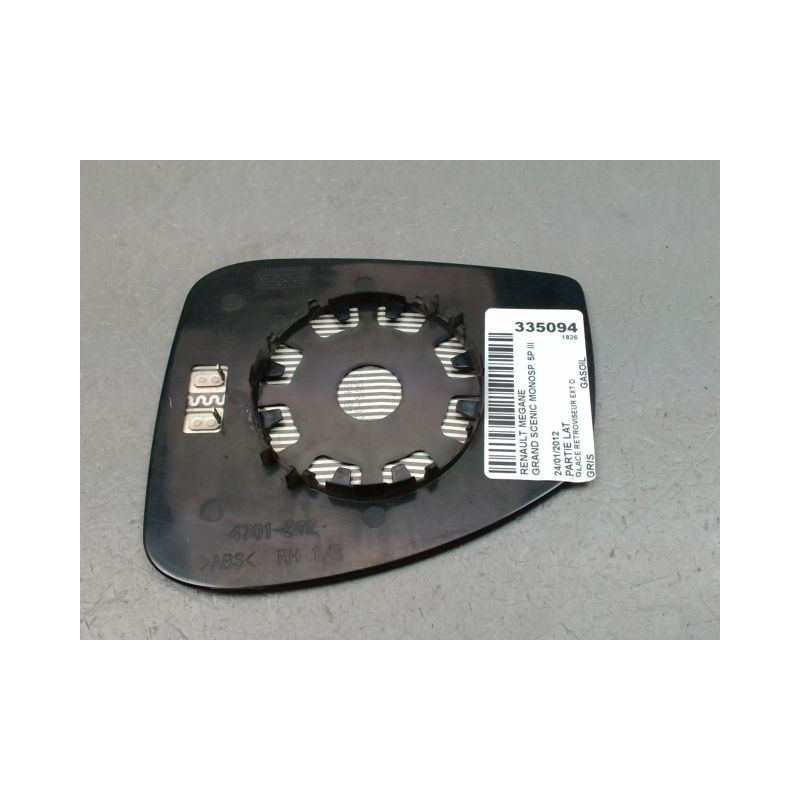 GLACE RETROVISEUR EXT D RENAULT GRAND SCENIC MONOSP. III Phase 2 LONG 2011-2013