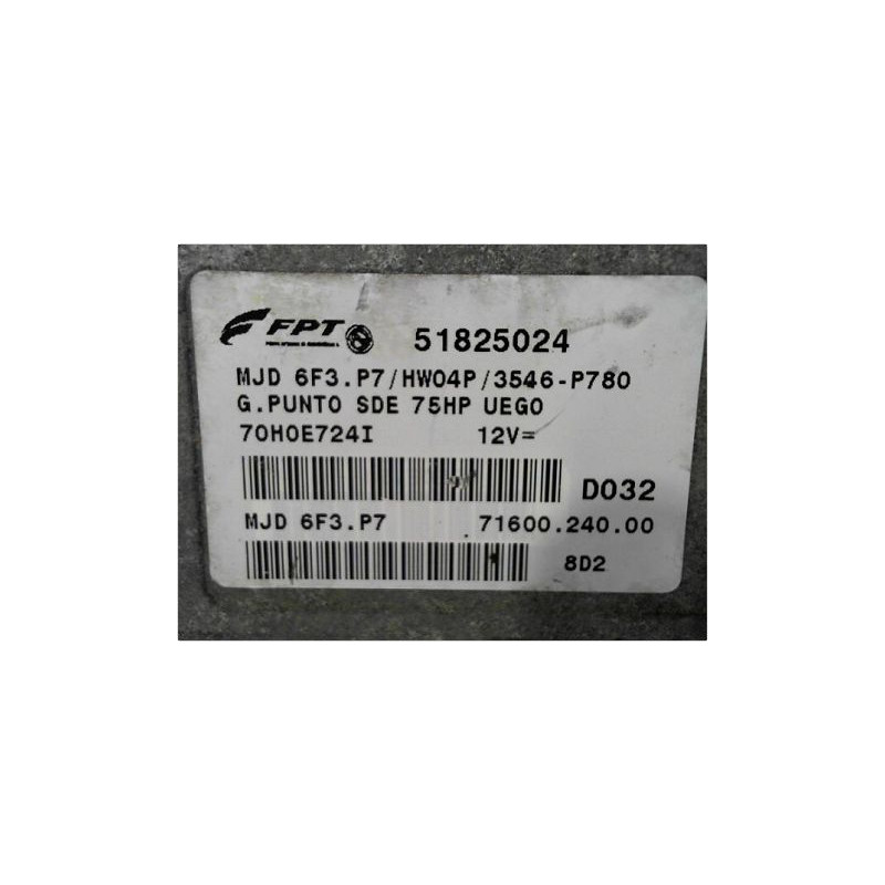 CALCULATEUR MOTEUR FIAT GRANDE PUNTO III 05-13