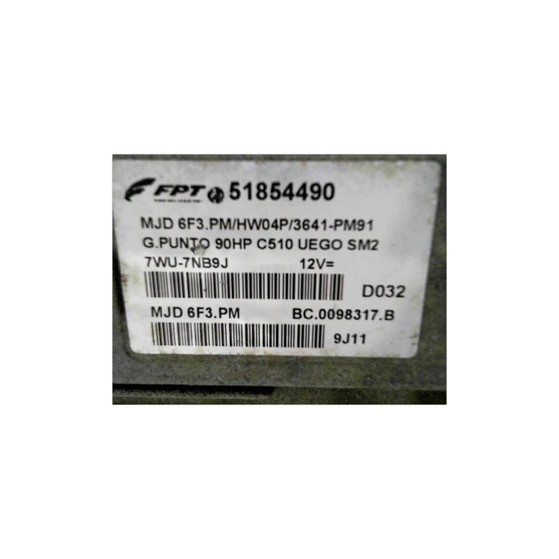 CALCULATEUR MOTEUR FIAT GRANDE PUNTO III 05-13