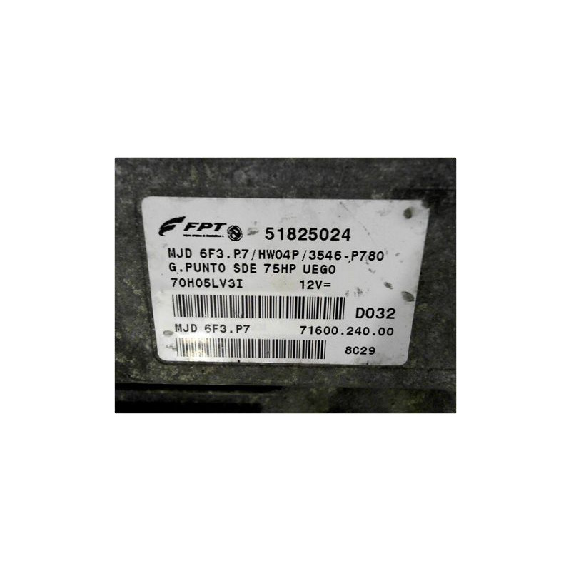 CALCULATEUR MOTEUR FIAT GRANDE PUNTO
