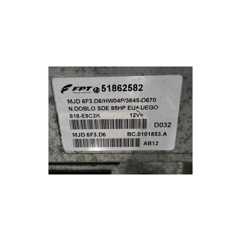 CALCULATEUR MOTEUR FIAT DOBLO II CARGO 10-14