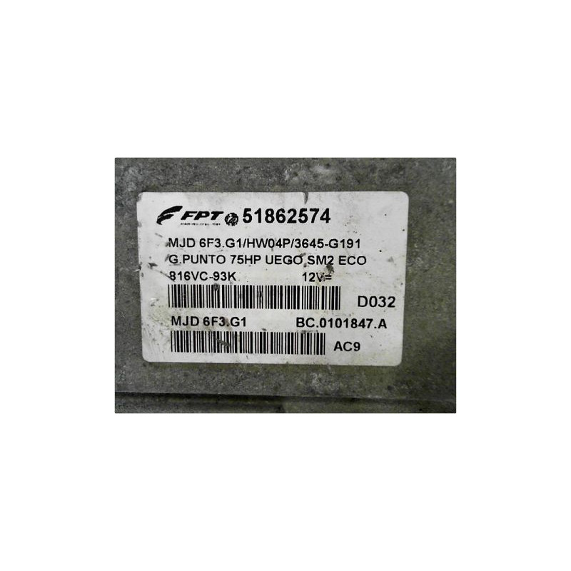 CALCULATEUR MOTEUR FIAT GRANDE PUNTO