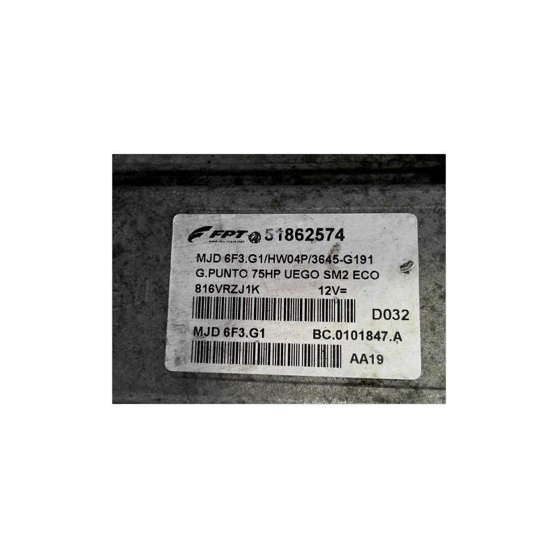 CALCULATEUR MOTEUR FIAT PUNTO EVO III 09-13