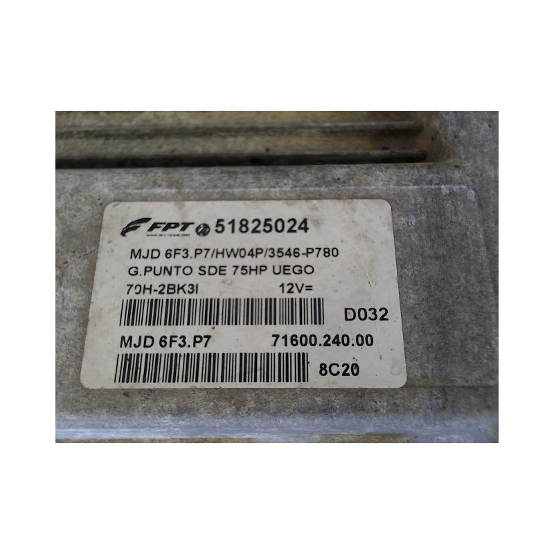 CALCULATEUR MOTEUR FIAT PUNTO