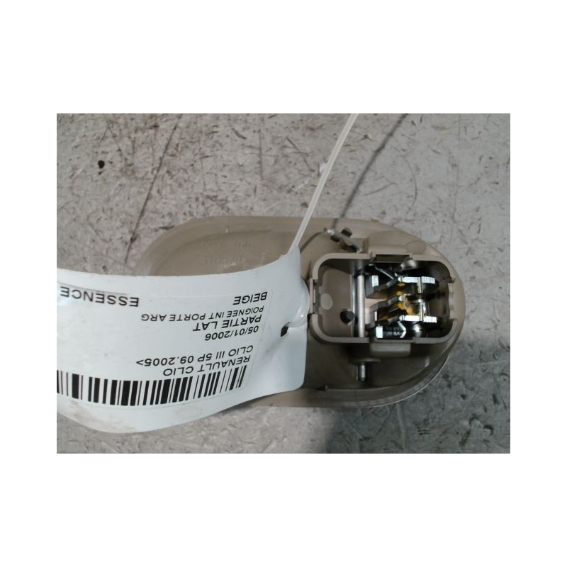 POIGNEE INTERIEURE PORTE ARRIERE GAUCHE RENAULT CLIO III 2005-