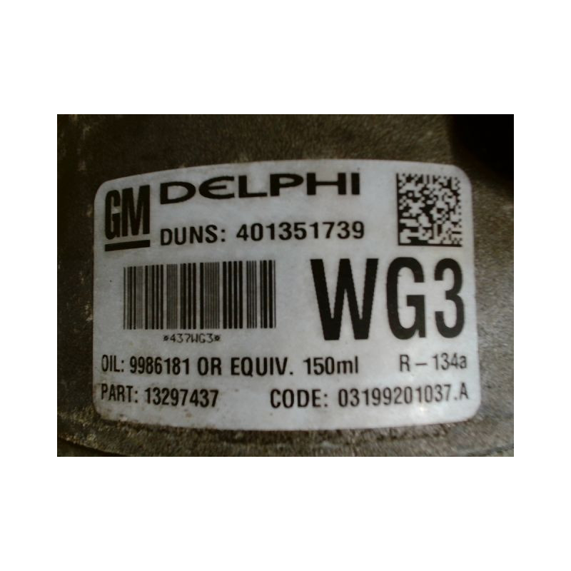 COMPRESSEUR AIR CONDITIONNE OPEL MERIVA