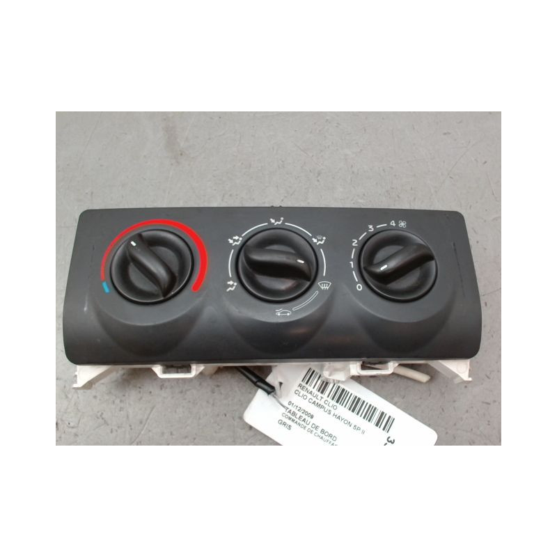 COMMANDE DE CHAUFFAGE RENAULT CLIO CAMPUS II Phase 2 2009-2012