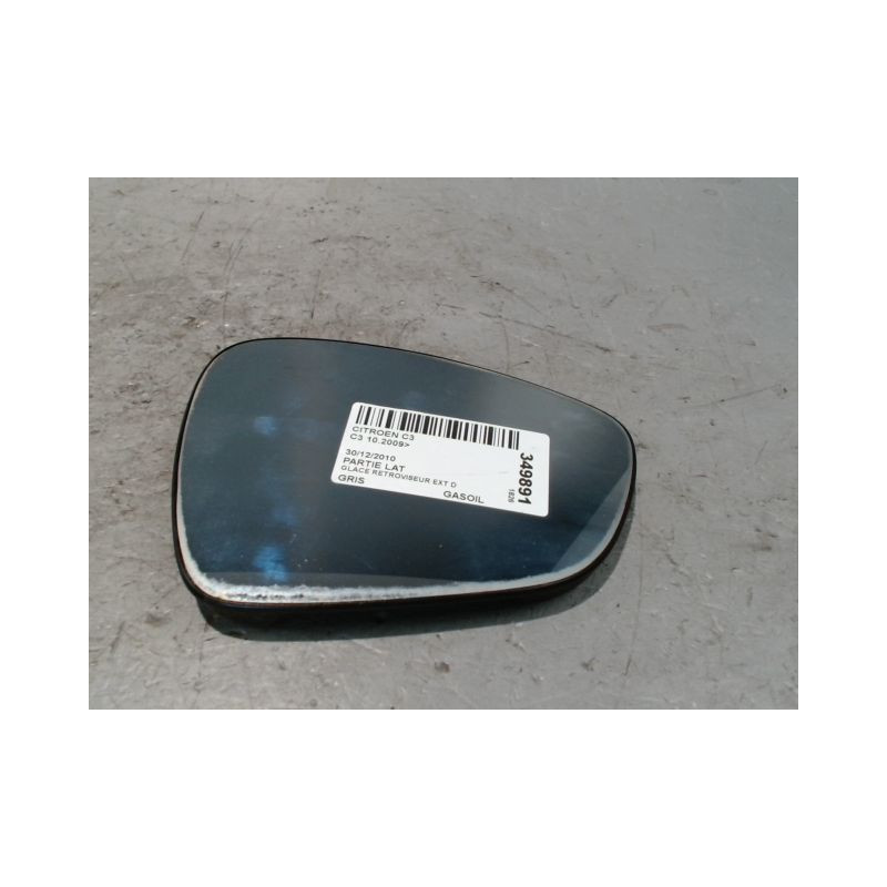 GLACE RETROVISEUR EXT D CITROEN C3 2009-