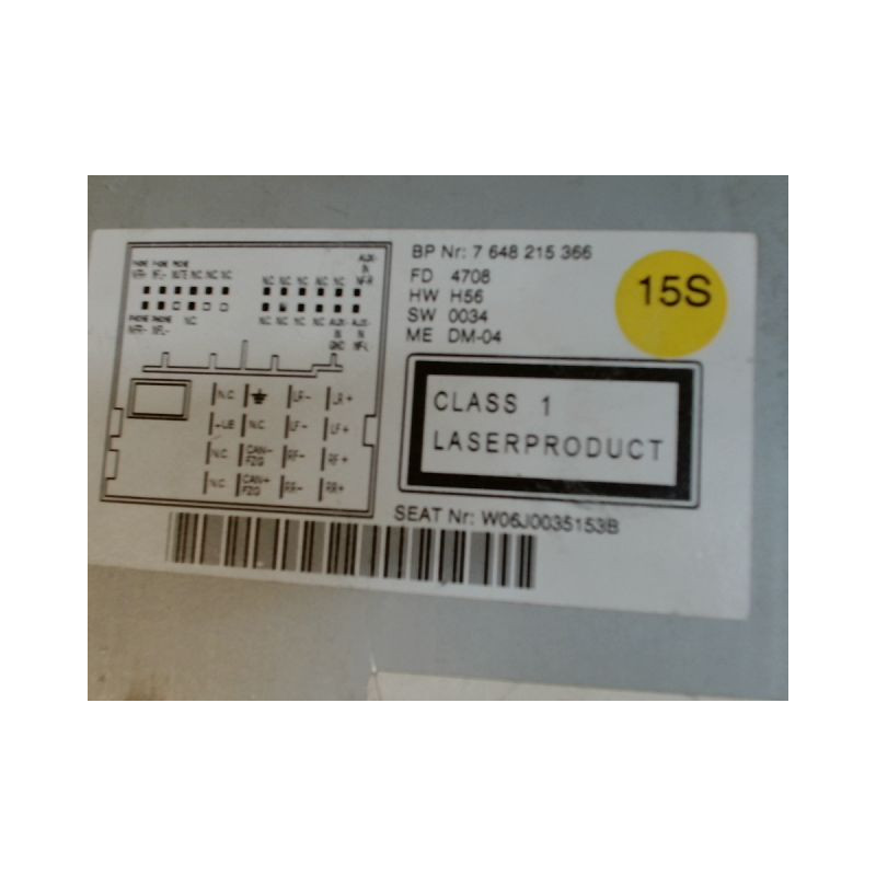 AUTORADIO SEAT IBIZA 4 PHASE 1 COUPE 1.9 TDI