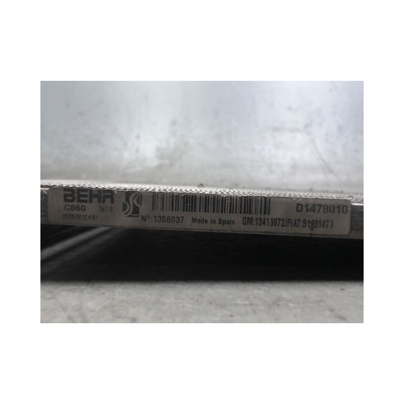 CONDENSEUR CLIMATISATION OPEL CORSA