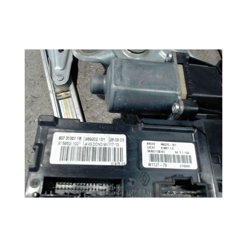 MECANISME+MOTEUR LEVE-GLACE AVANT GAUCHE RENAULT SCENIC III 2009-
