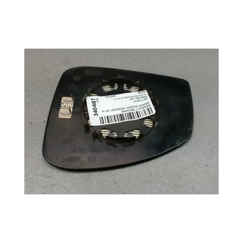 GLACE RETROVISEUR EXT D RENAULT GRAND SCENIC MONOSP. III Phase 2 LONG 2011-2013