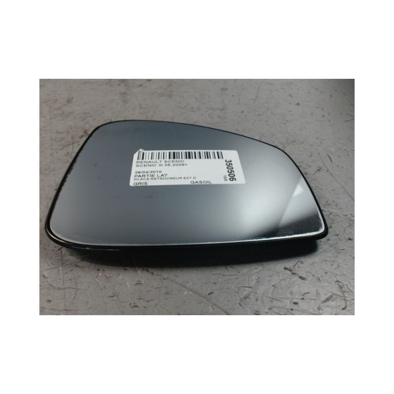GLACE RETROVISEUR EXT D RENAULT SCENIC III 2009-