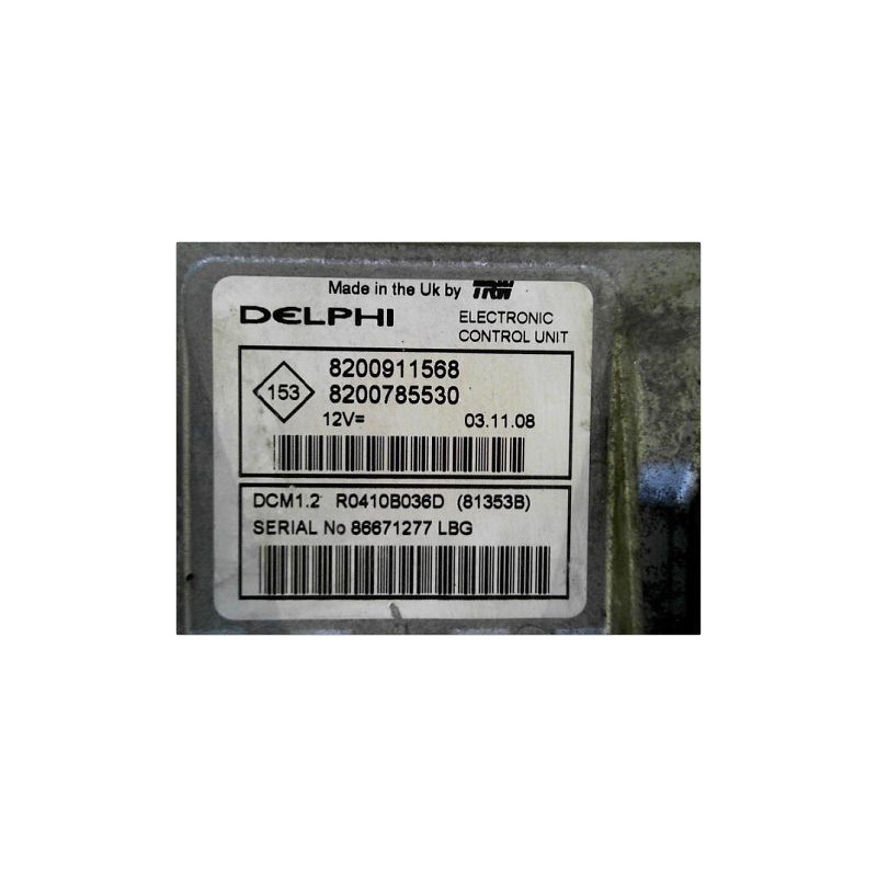 CALCULATEUR MOTEUR DACIA LOGAN MCV PH2 08-13