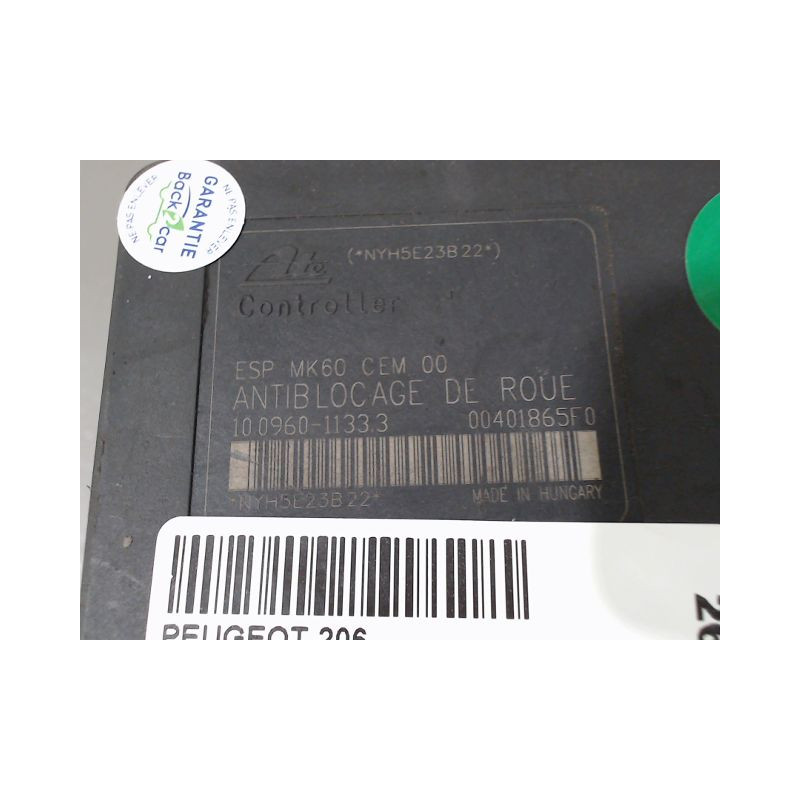 UNITE HYDRAULIQUE ABS PEUGEOT 206