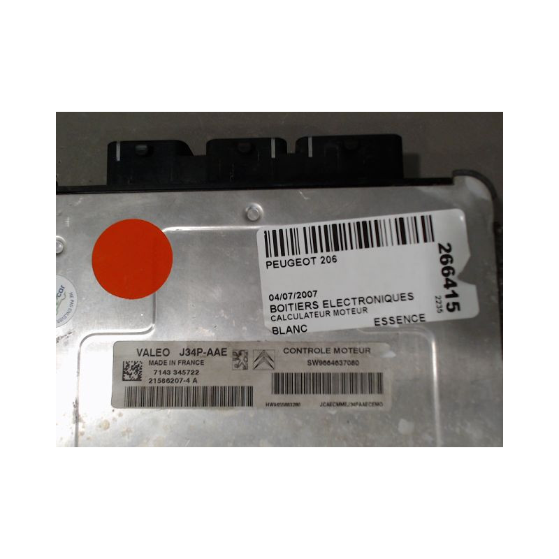 CALCULATEUR MOTEUR PEUGEOT 206
