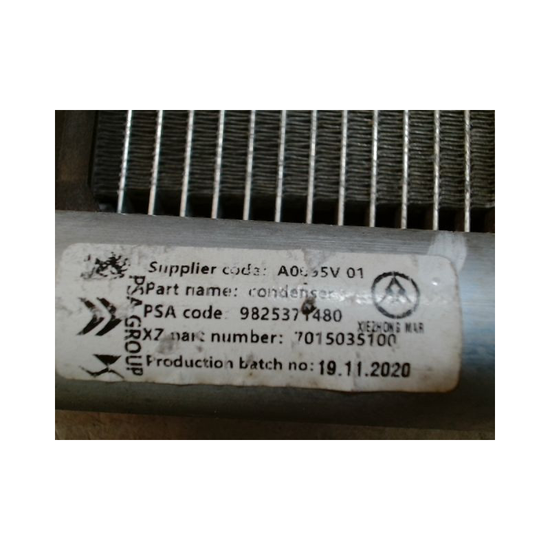 CONDENSEUR CLIMATISATION PEUGEOT 208