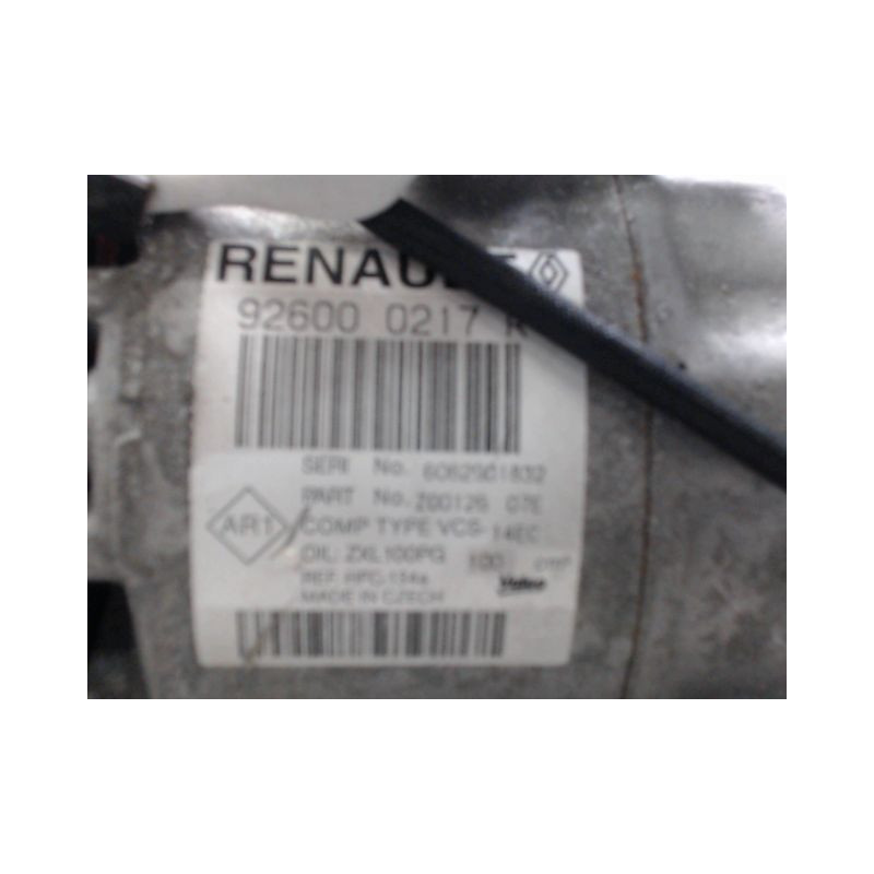 COMPRESSEUR AIR CONDITIONNE RENAULT CAPTUR