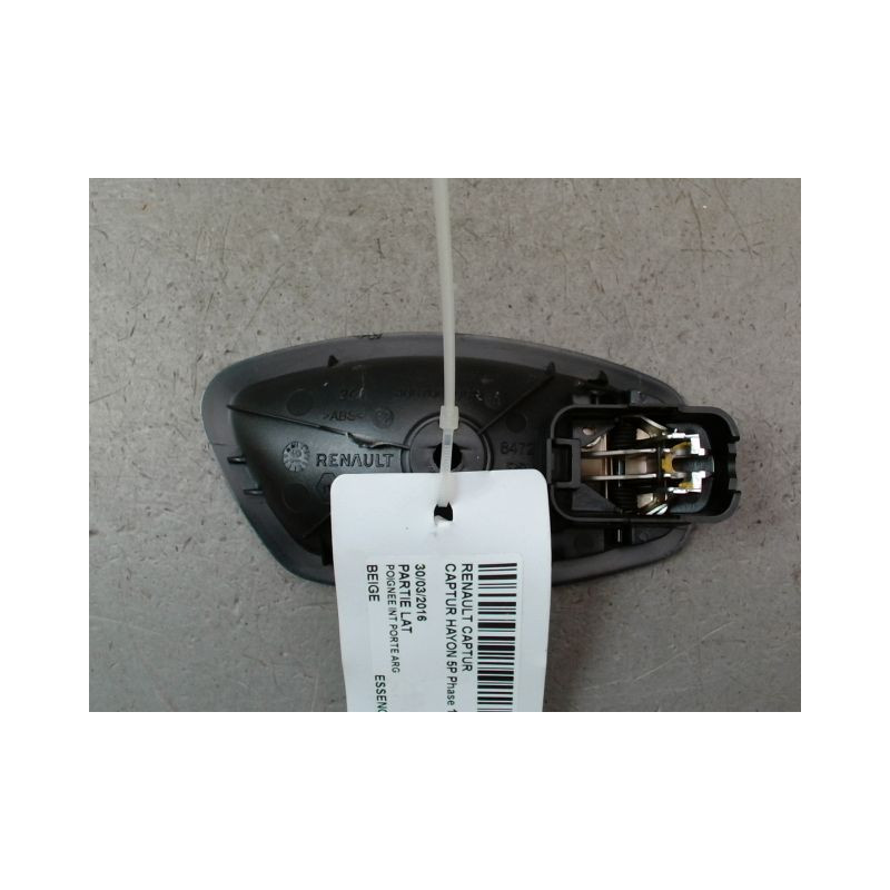 POIGNEE INTERIEURE PORTE ARRIERE GAUCHE RENAULT CAPTUR Phase 1 2013-...