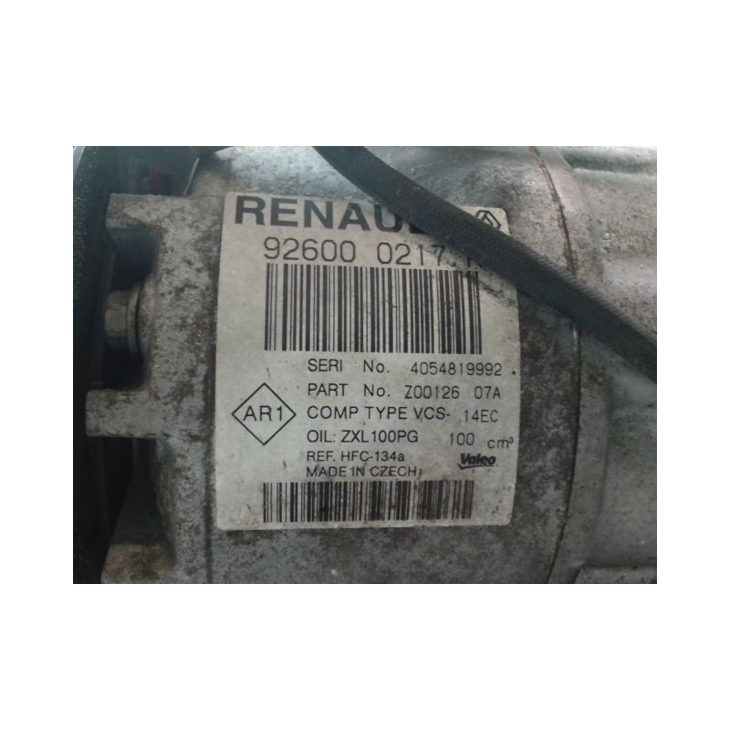 COMPRESSEUR AIR CONDITIONNE RENAULT CLIO IV Phase 1 2012-...