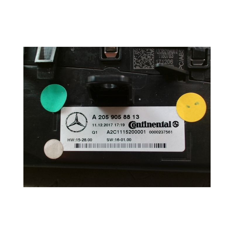 COMMANDE DE CHAUFFAGE MERCEDES CLASSE C 2007-