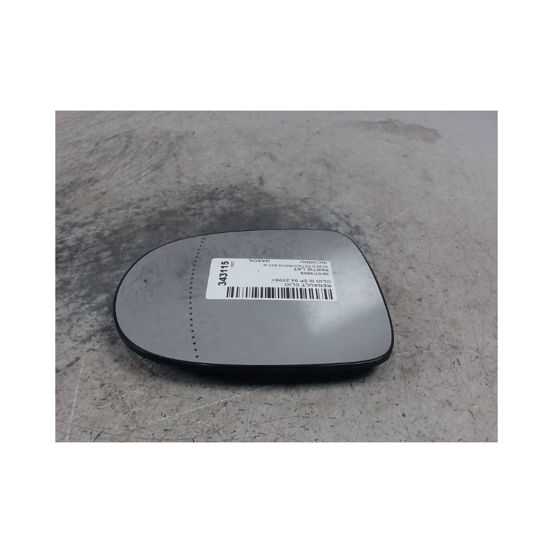 GLACE RETROVISEUR EXT G RENAULT CLIO III 2009-