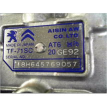 BOITE A VITESSE AUTOMATIQUE CITROEN C3 III 2016- 1.2 THP 110