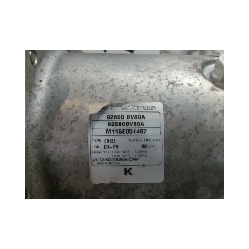 COMPRESSEUR AIR CONDITIONNE NISSAN JUKE