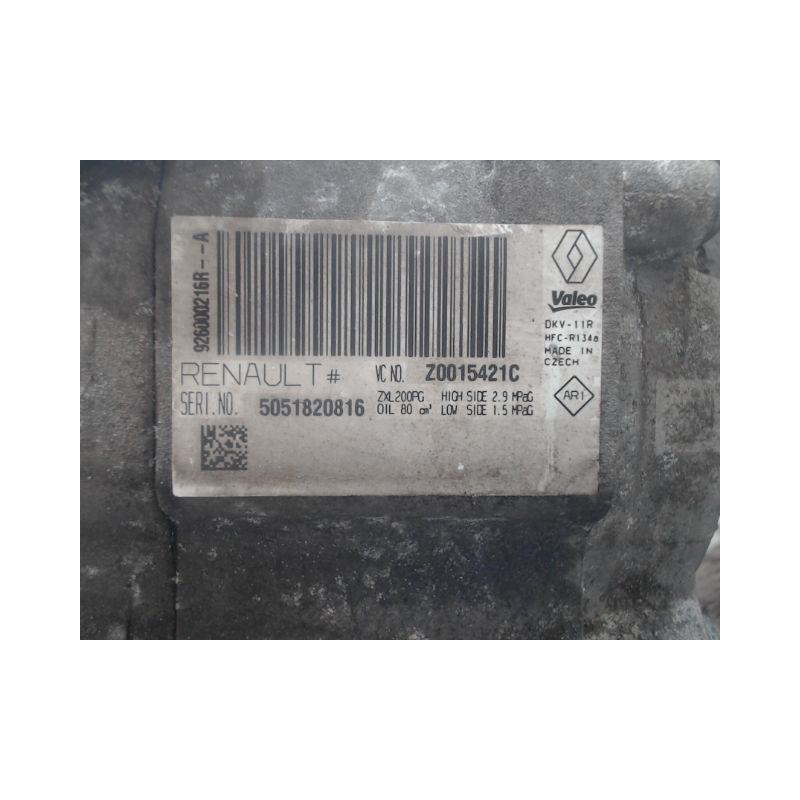 COMPRESSEUR AIR CONDITIONNE DACIA SANDERO