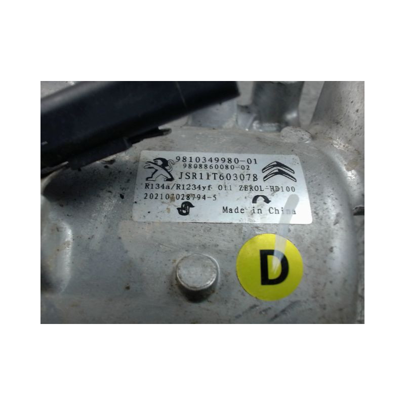 COMPRESSEUR AIR CONDITIONNE CITROEN C3 2009-