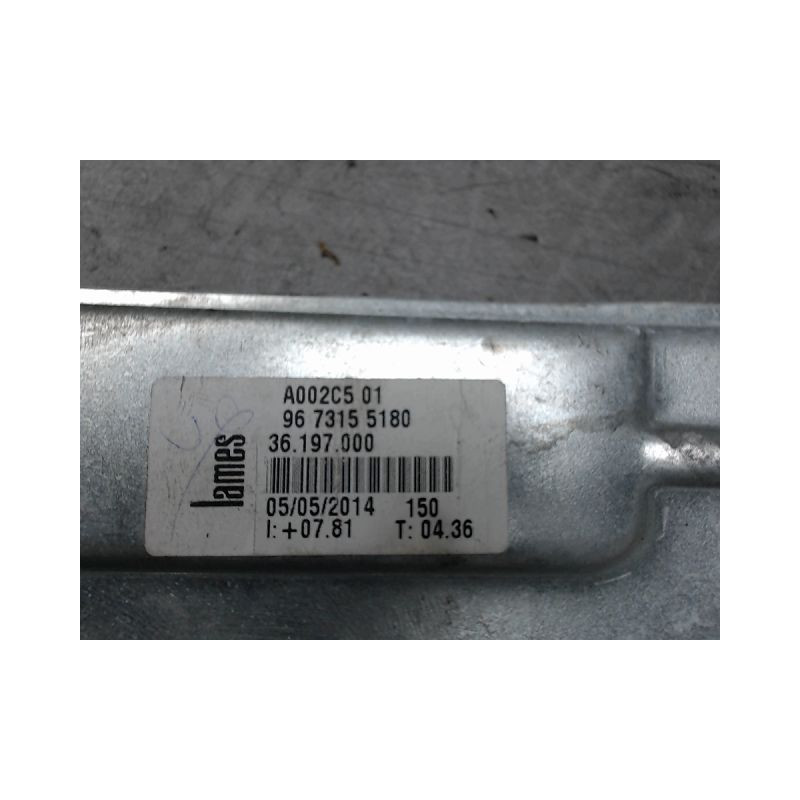 MECANISME+MOTEUR LEVE-GLACE AVANT DROIT PEUGEOT 208
