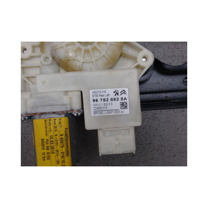 MECANISME LEVE-GLACE ARRIERE GAUCHE CITROEN C4