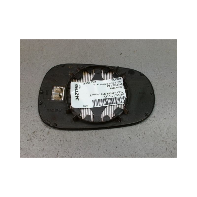 GLACE RETROVISEUR EXT D RENAULT CLIO II Phase 2 2001-2006