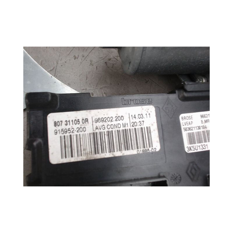MECANISME LEVE-GLACE AVANT GAUCHE RENAULT MEGANE