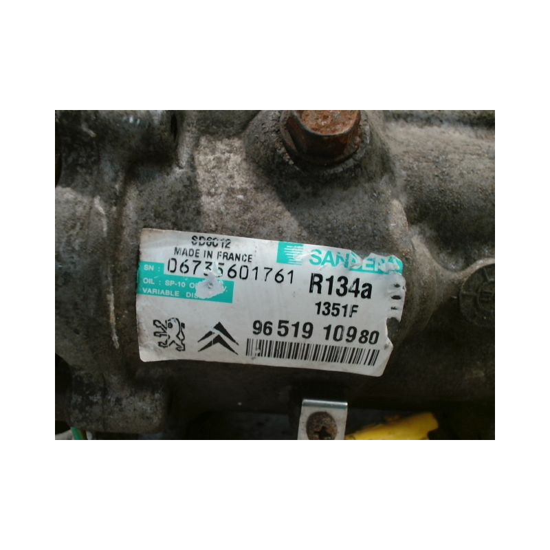 COMPRESSEUR AIR CONDITIONNE PEUGEOT 307 2005-2007