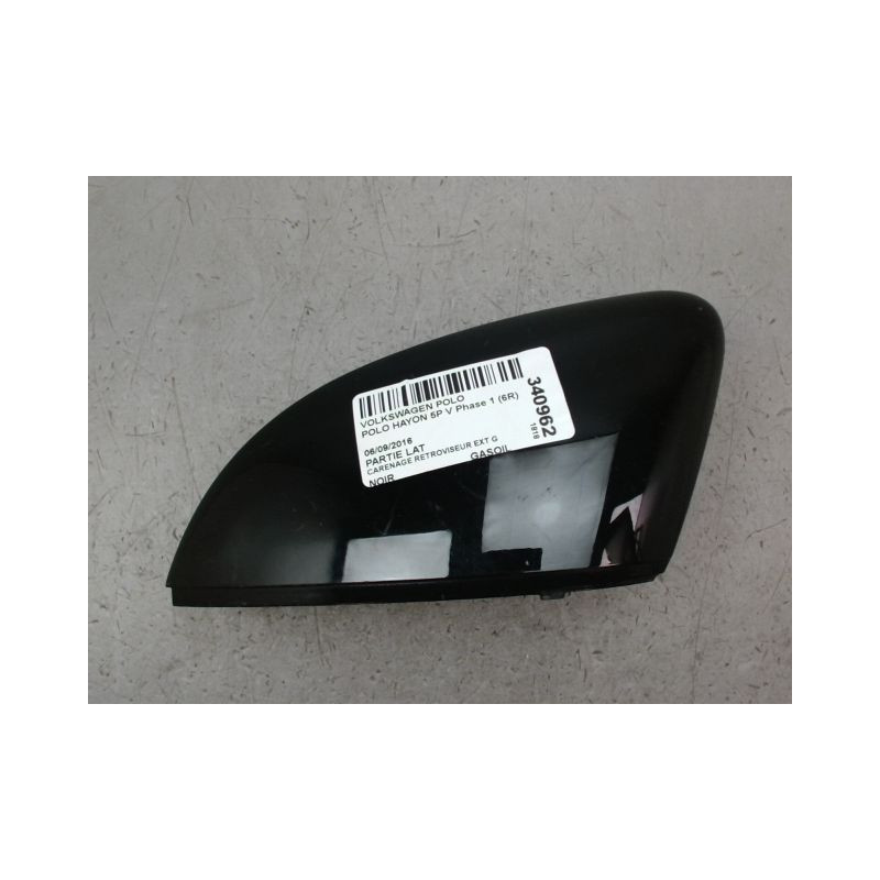 CARENAGE RETROVISEUR EXTERIEUR GAUCHE VOLKSWAGEN POLO V Phase 1 (6R) 2009-...