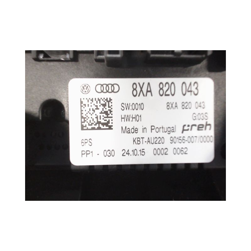 COMMANDE DE CHAUFFAGE AUDI A1