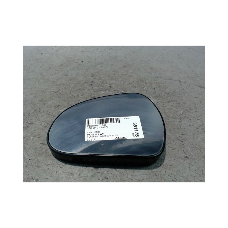 GLACE RETROVISEUR EXT G PEUGEOT 308 2007-