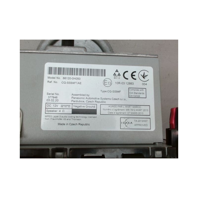 AUTORADIO PEUGEOT 108