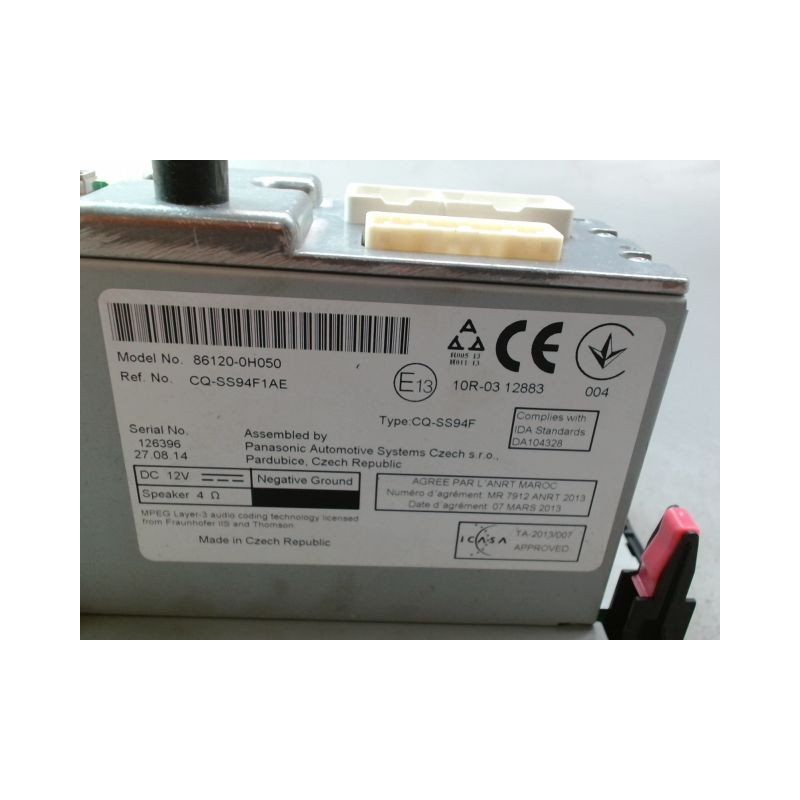 AUTORADIO PEUGEOT 108