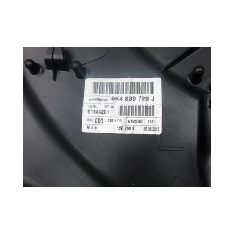 MECANISME LEVE-GLACE ARRIERE GAUCHE VOLKSWAGEN GOLF