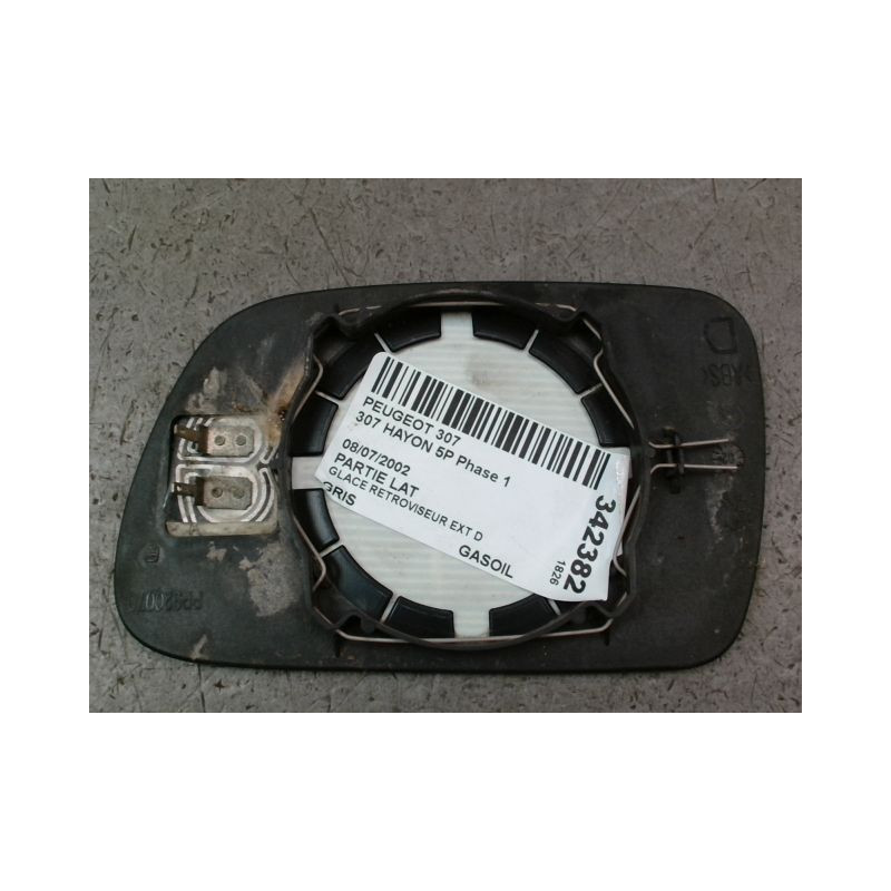 GLACE RETROVISEUR EXT D PEUGEOT 307 Phase 1 2001-2005