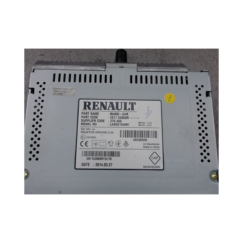 ECRAN GPS RENAULT CLIO