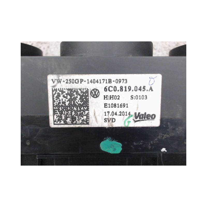 COMMANDE DE CHAUFFAGE VOLKSWAGEN POLO