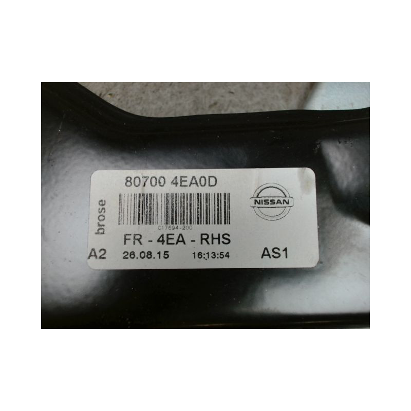 MECANISME+MOTEUR LEVE-GLACE AVANT DROIT NISSAN QASHQAI