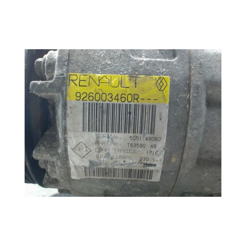 COMPRESSEUR AIR CONDITIONNE RENAULT TRAFIC