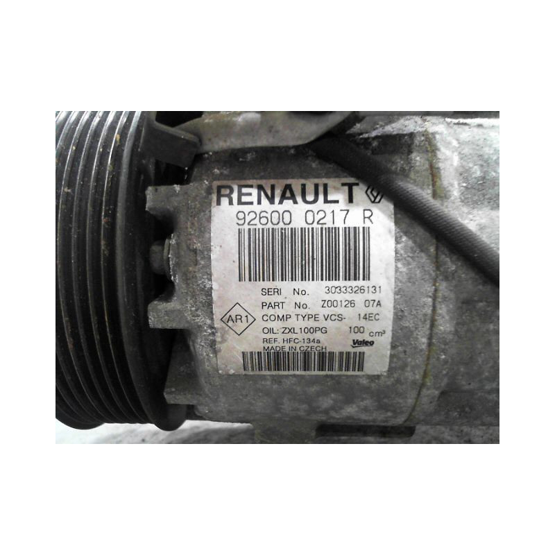 COMPRESSEUR AIR CONDITIONNE RENAULT CAPTUR