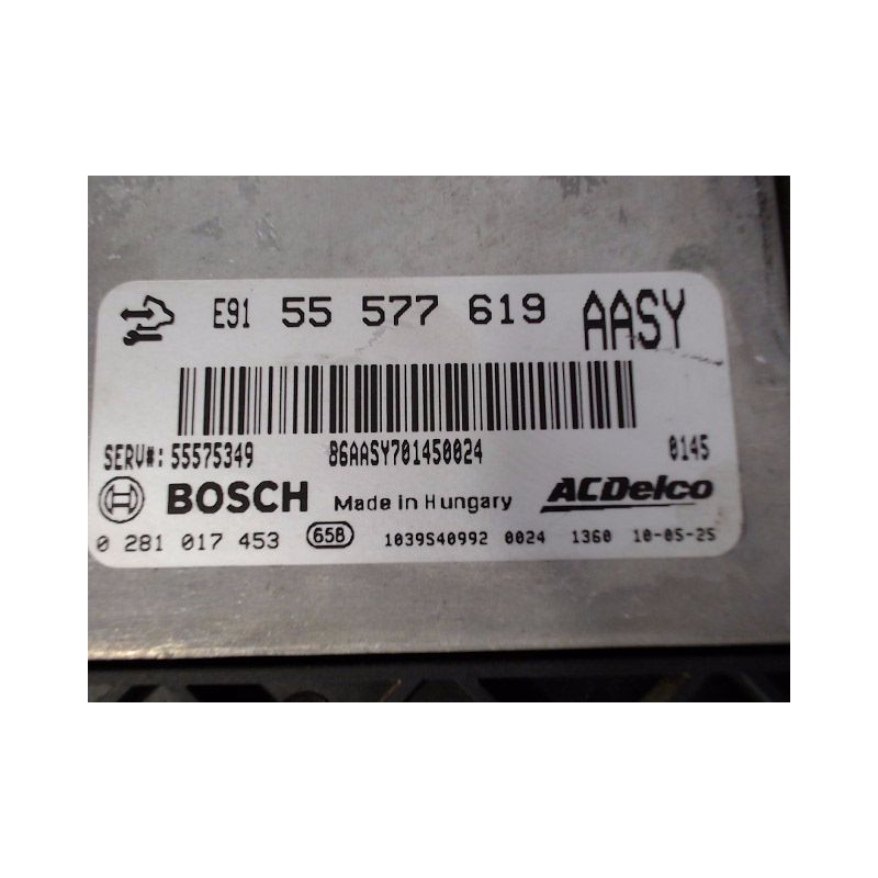 CALCULATEUR MOTEUR OPEL ASTRA (J) 2010-2012
